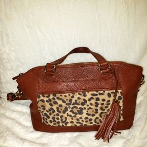 NWOT Isaacmizrahi Bridge Hampton leather tote